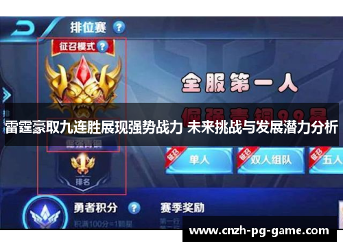 雷霆豪取九连胜展现强势战力 未来挑战与发展潜力分析